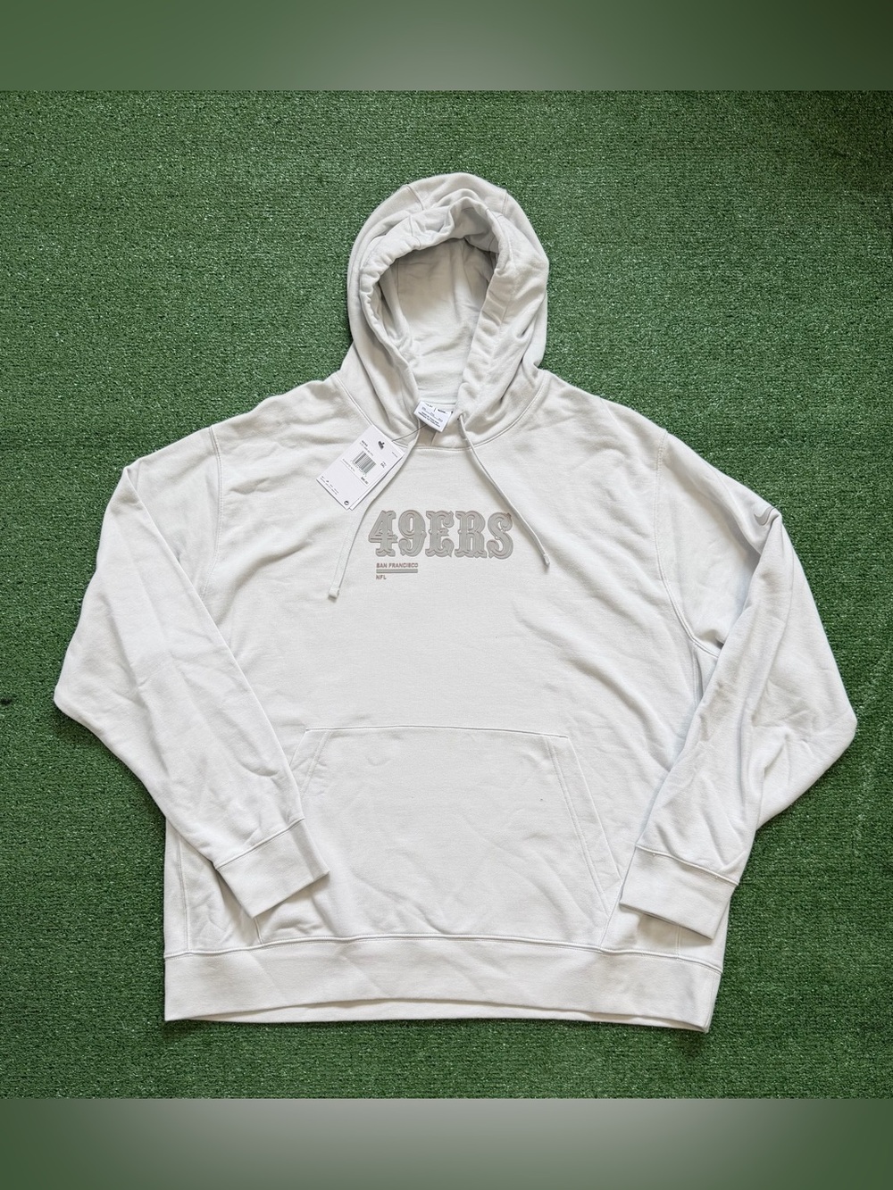 NFL San Francisco 49ers Nike HD Stack Club Pullover Hoodie - Gray  2XL